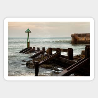 Seaton Sluice harbour mouth Sticker